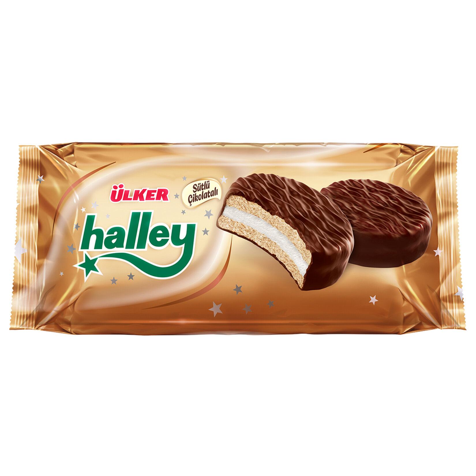 Ülker Halley Chocolate Coated Sandwich Biscuits 5 Pcs 150 G